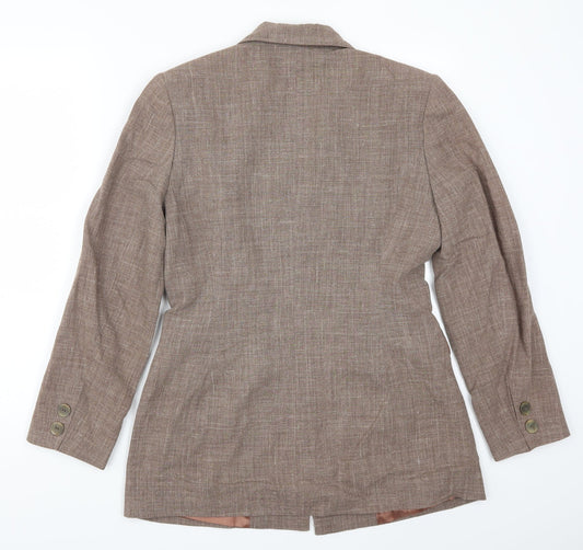 Back view of Mexx women’s brown jacket suit jacket, size UK 12