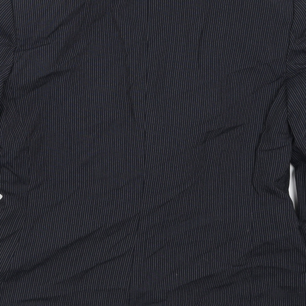 F&F Womens Blue Striped  Jacket Suit Jacket Size 14