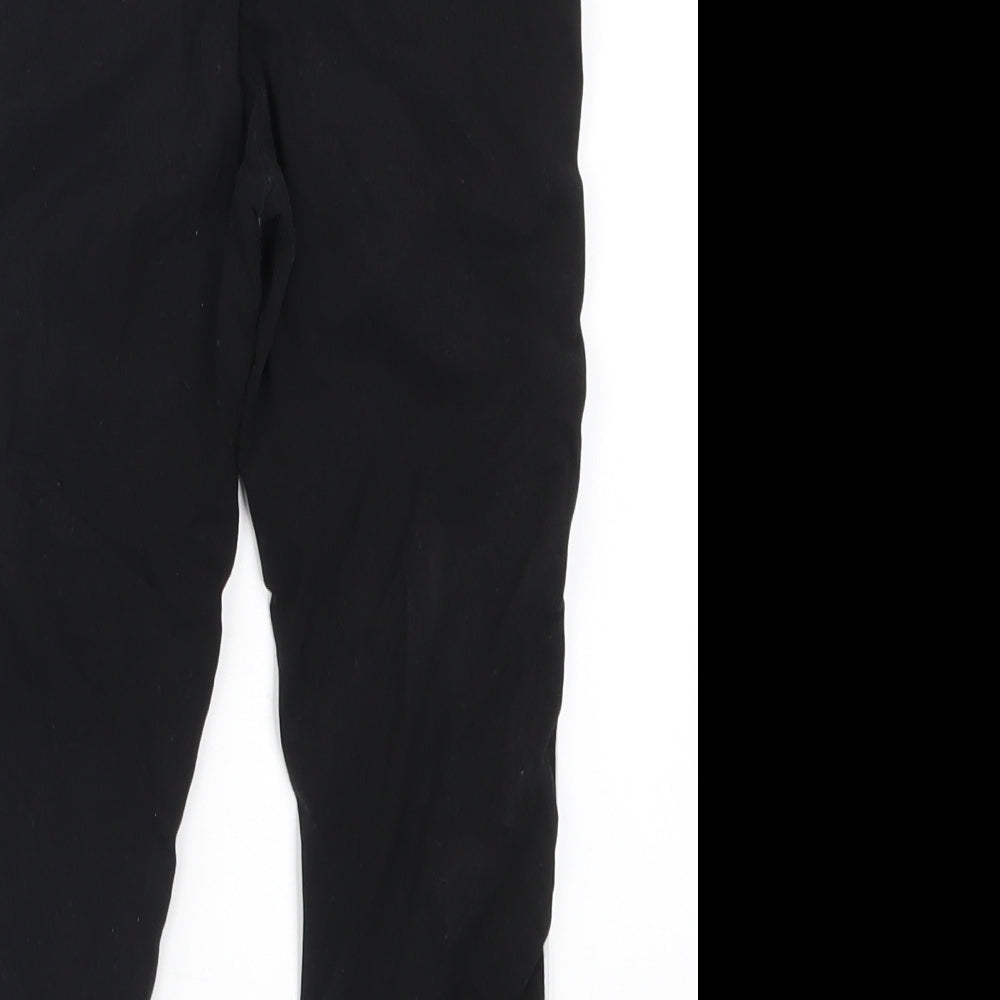 H&M Girls Black Carrot Trousers Size 10-11 Years