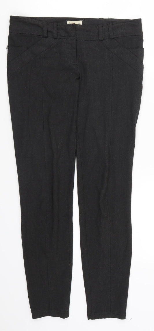 Womens UK Size 8 River Island Regular Fit Grey Trousers