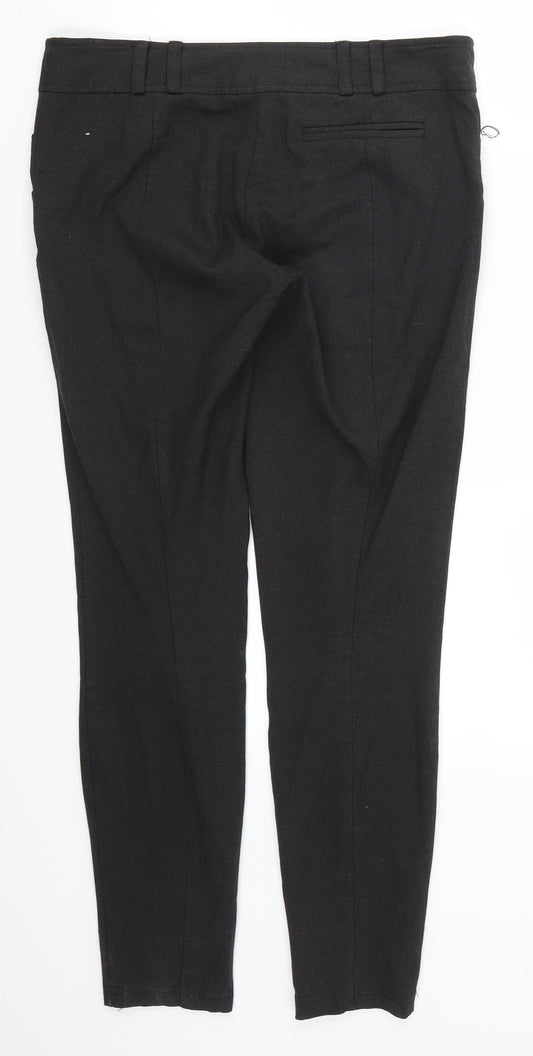 Womens UK Size 8 River Island Regular Fit Grey Trousers