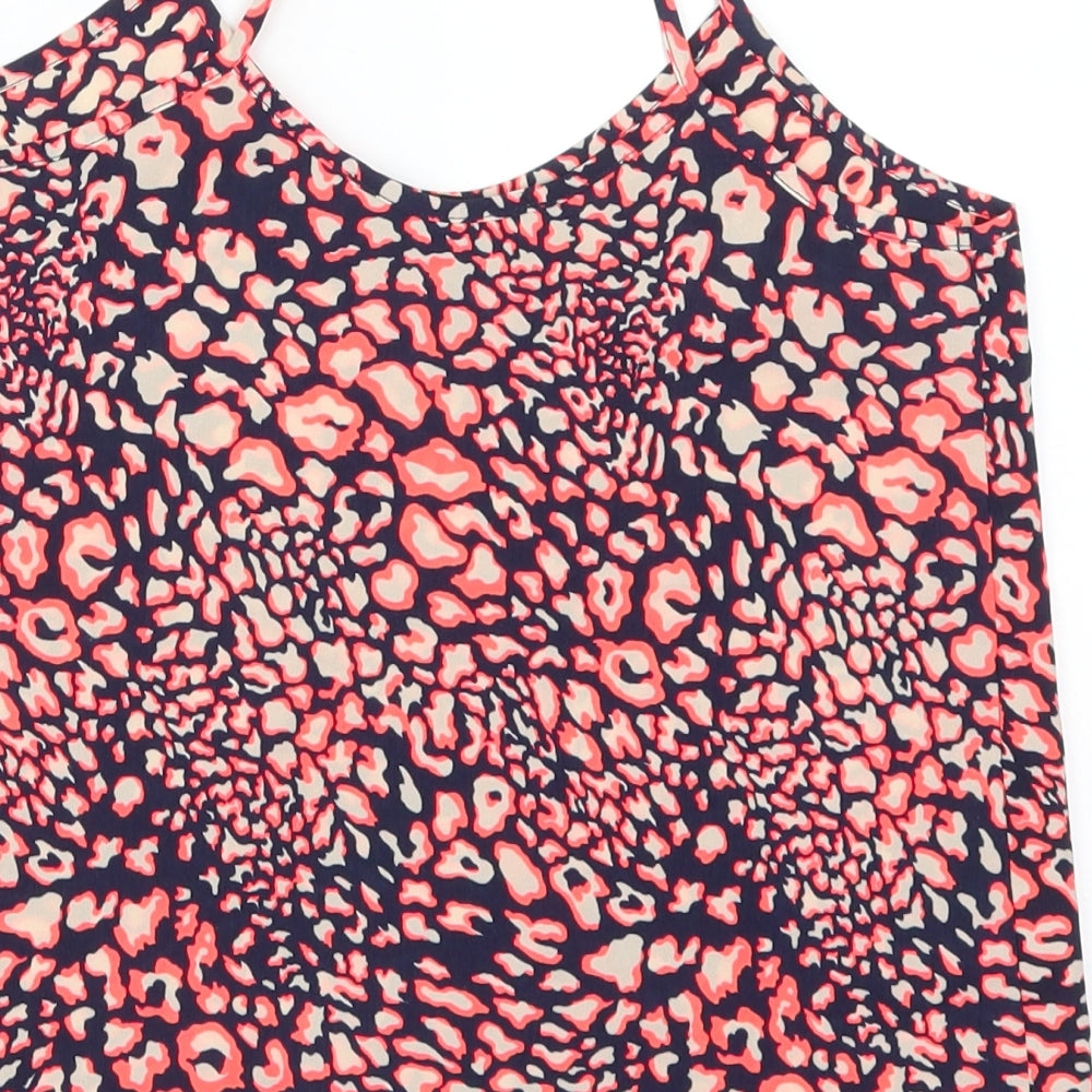 Womens UK Size 4 Topshop Pink Basic Tank