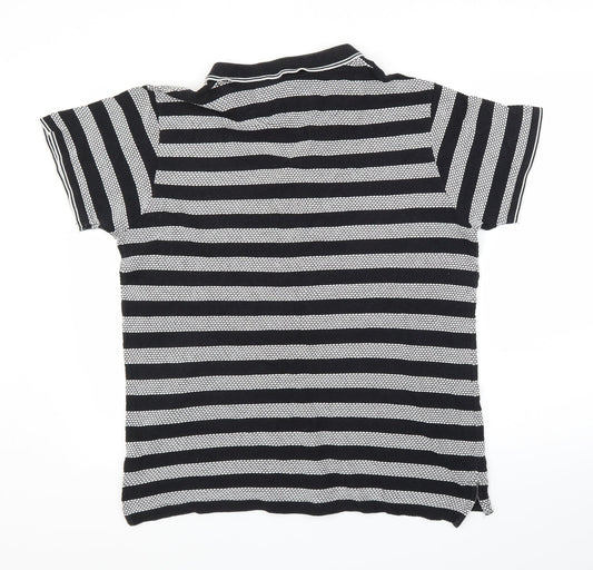 Twisted Soul Mens Black Striped T-Shirt Size XL