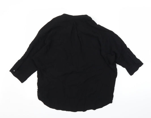 Womens UK Size S Monsoon Black Basic Blouse