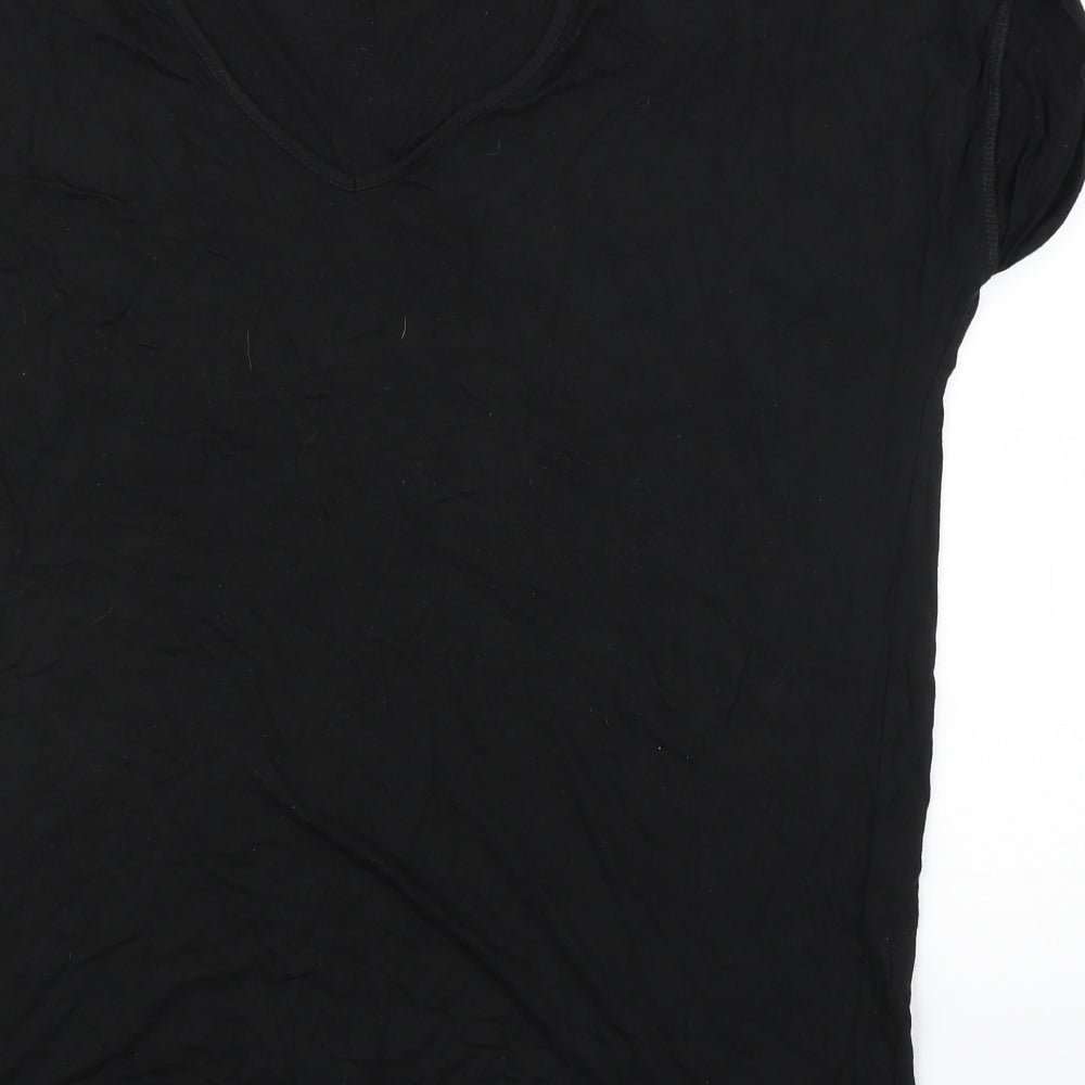 Womens UK Size 8 I SAW IT FIRST Black Basic Blouse