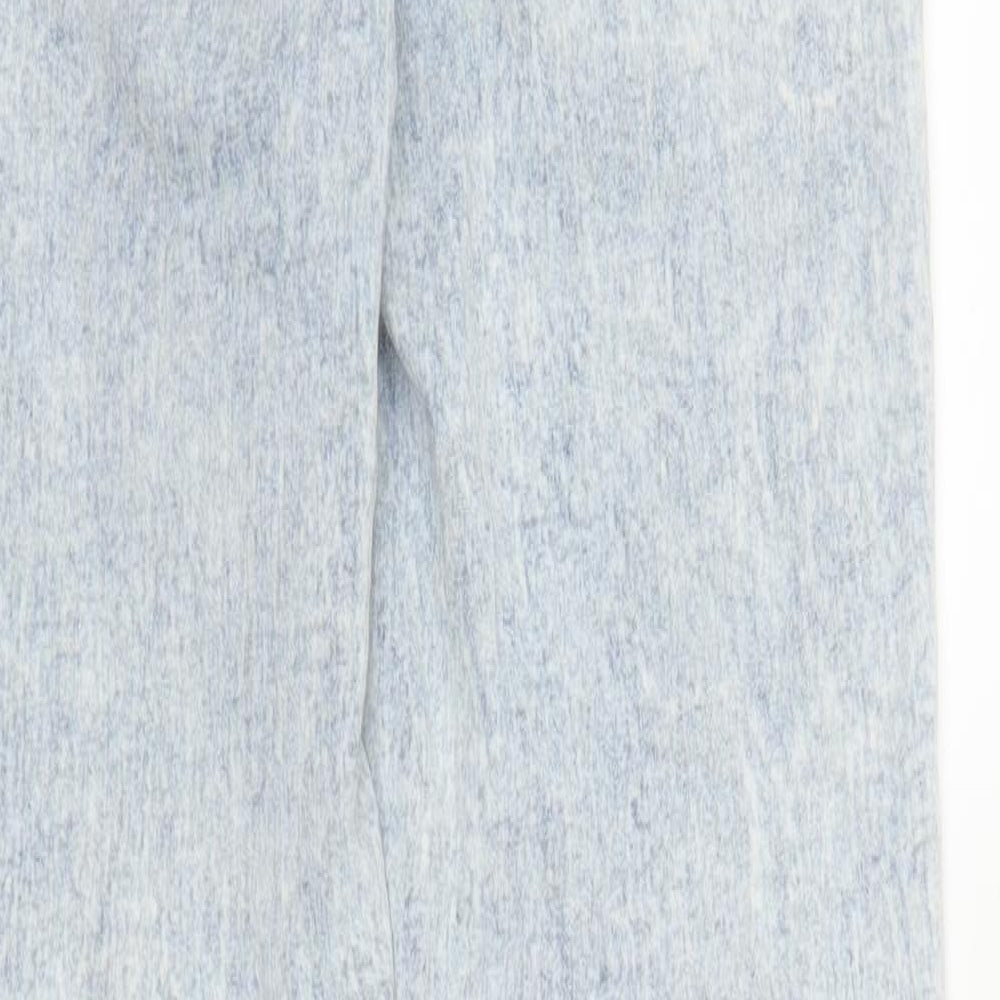 Primark Womens Blue Denim Tapered Jeans Size 6 L27 in