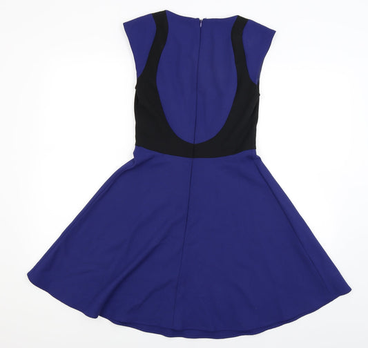 French Connection Womens Blue Fit & Flare Size 6