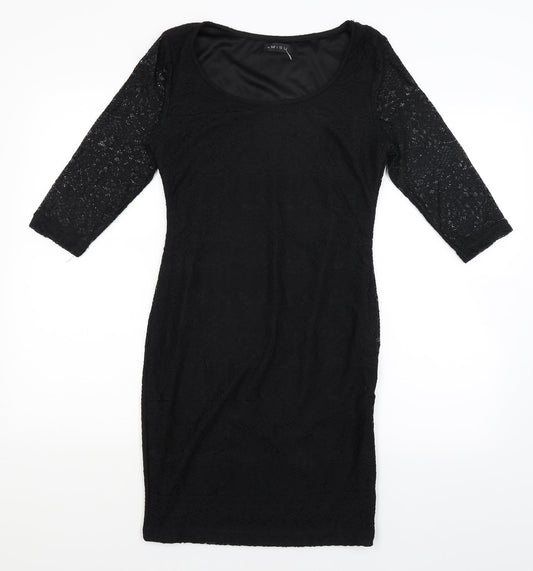 Amisu Womens Black Bodycon Size 8