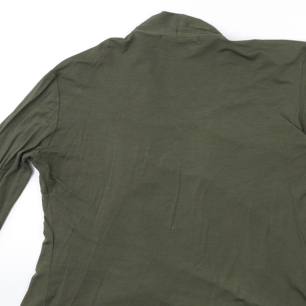 ALEXARA Womens Green Basic T-Shirt Size S