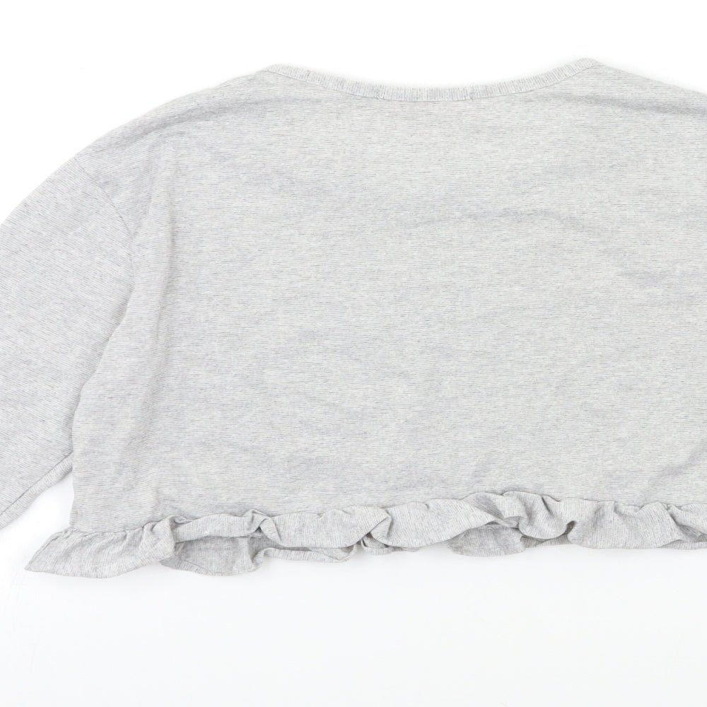 Misspap Womens Grey Top Pyjama Top Size 8
