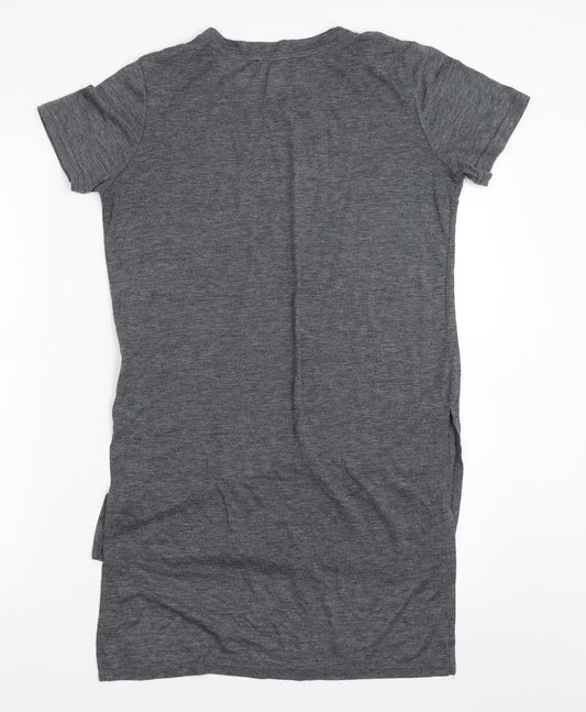 Womens UK Size 8 Atmosphere Grey Basic T-Shirt