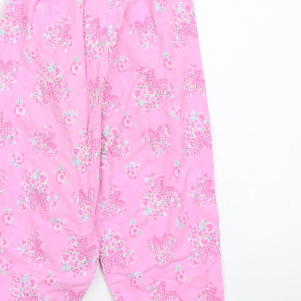 Disney Girls Pink Floral Babydoll Pyjama Pants Size 18-24 Months