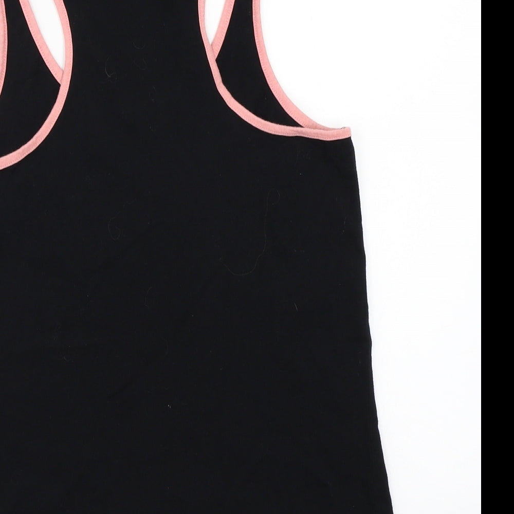 Sappy Womens Black Basic Tank Size S