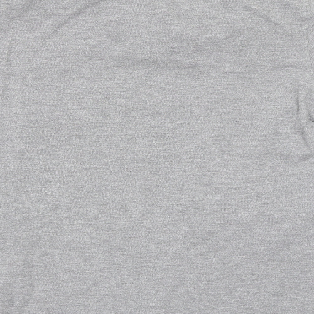 Piquepolo Boys Grey Rayon Basic Polo Size M