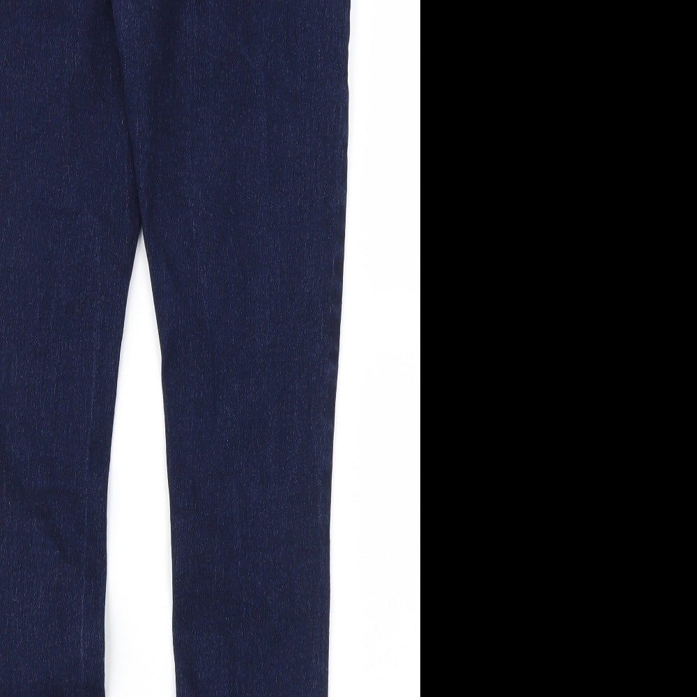 Boohoo Womens Blue Denim Skinny Jeans Size 8 L28 in