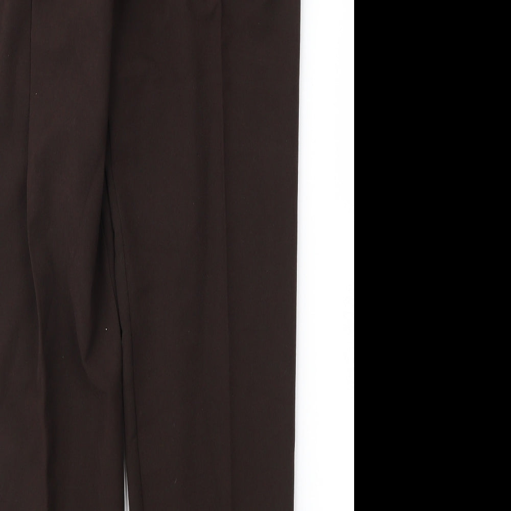 Womens UK Size 12 Classic Image Regular Fit Brown Trousers