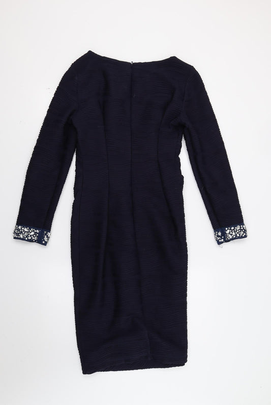 Joanna Hope Womens Blue A-Line Size 10