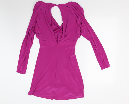ASOS Womens Purple A-Line Size 8