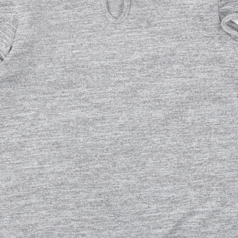 Womens UK Size 8 Peacocks Grey Tunic T-Shirt
