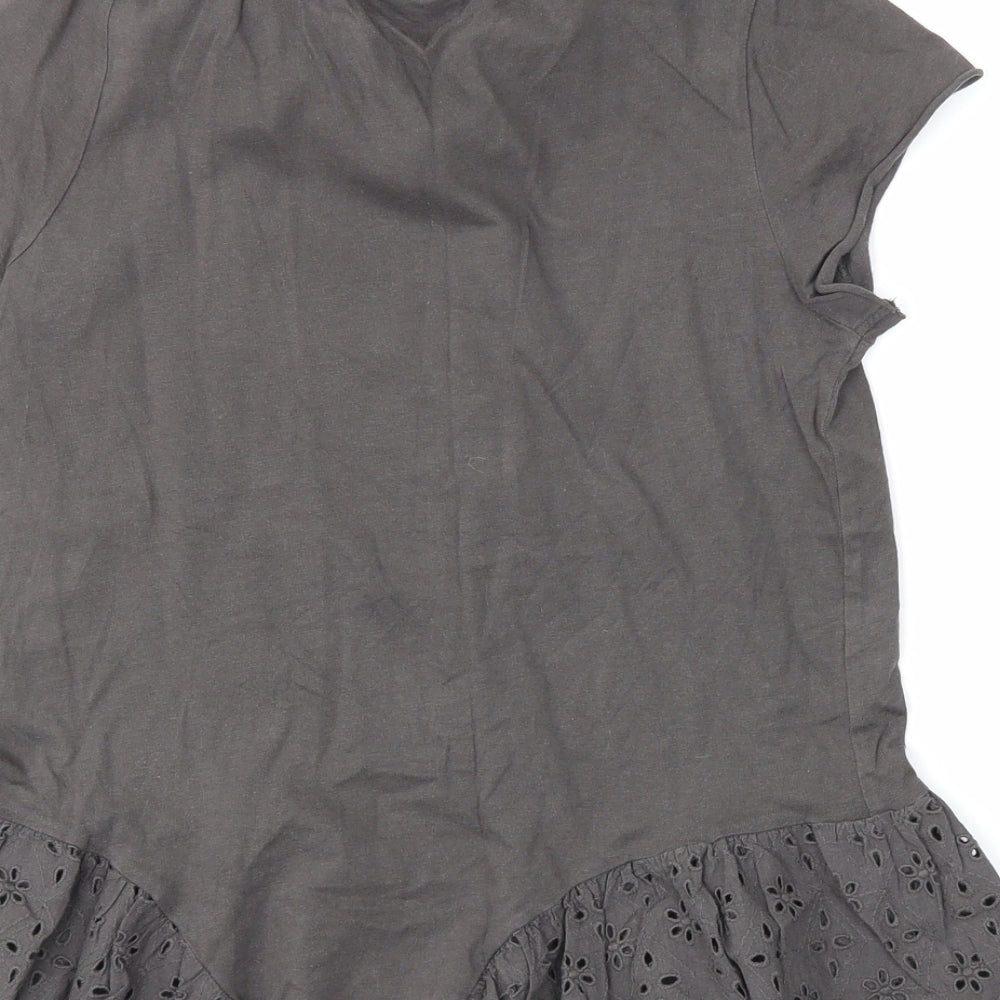 I love Girlswear Girls Grey Basic T-Shirt Size 10 Years