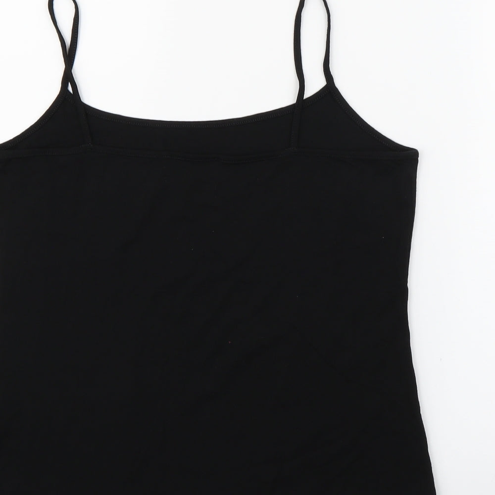 Marks and Spencer Womens Black Henley Jumper Size 16