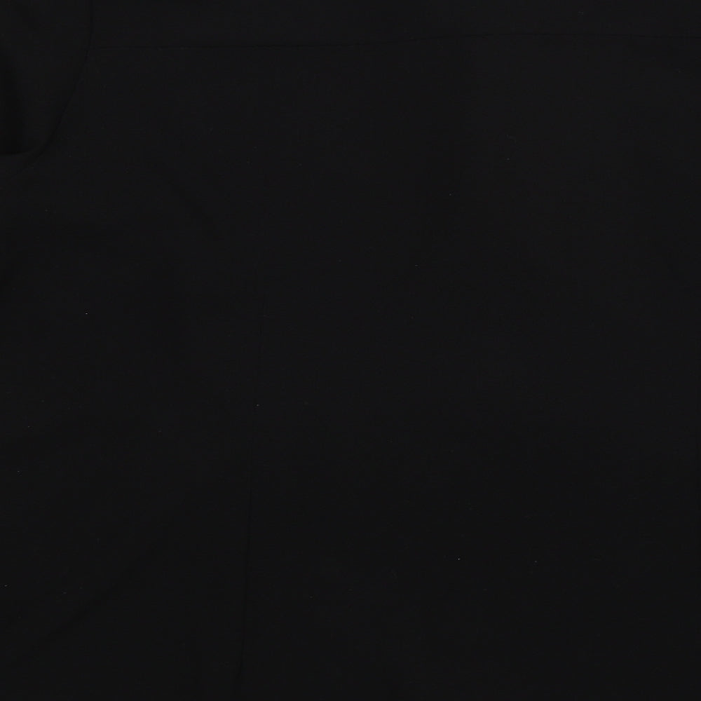 QED London Womens Black Basic Button-Up Size 10