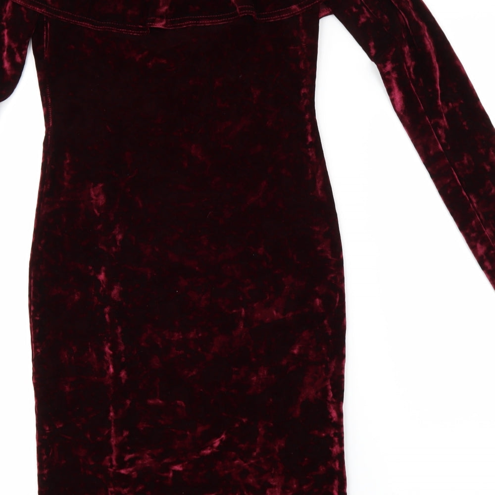 Quiz Womens Red Pencil Dress Size 10
