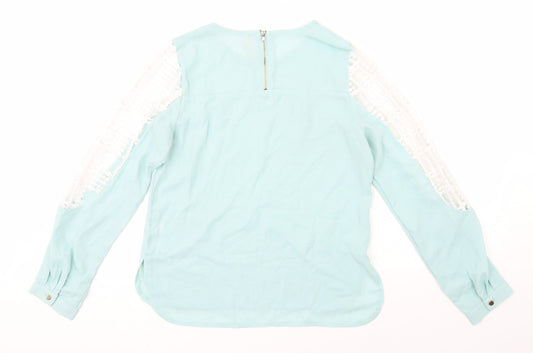 Womens UK Size M Sweewe Green Basic Blouse