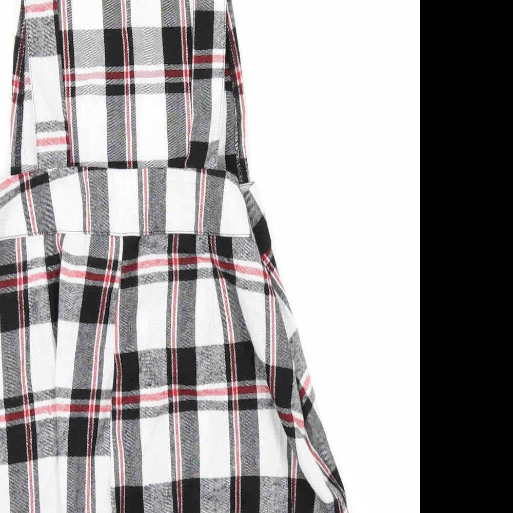SheIn Womens Multicoloured Check A-Line Size M
