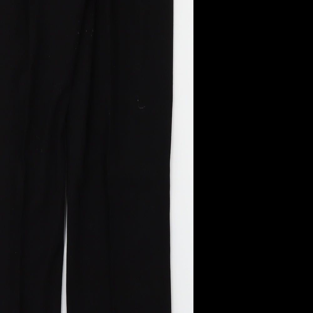 Womens UK Size 14 Label Be Regular Fit Black Trousers