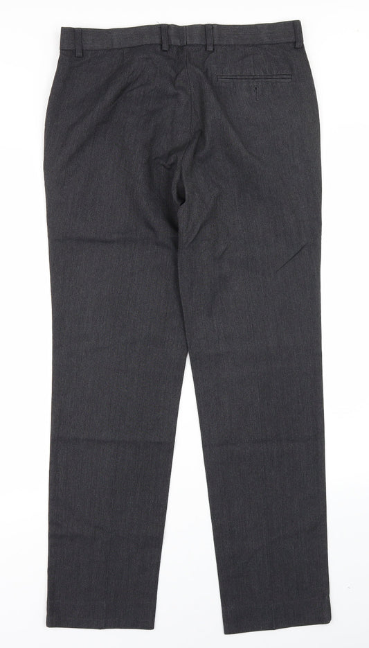 Marks & Spencer Mens Grey Dress Pants Trousers Size 32 L29 in