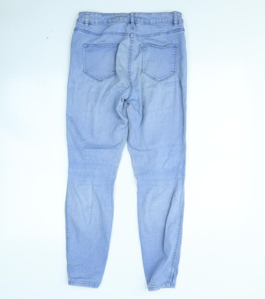 NEXT Womens Blue Skinny Jeans Size 10 L30 in