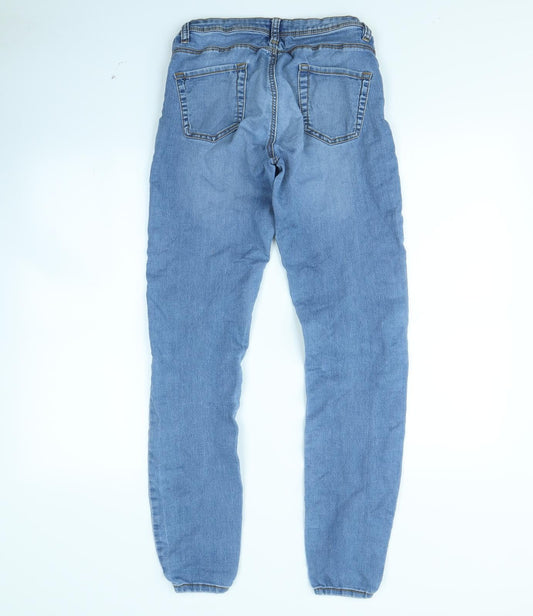 Denim & Co. Womens Blue Straight Jeans Size 12 L29 in