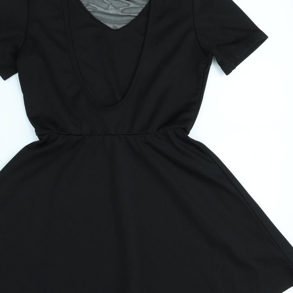 Glamorous Womens Black Fit & Flare Size 10