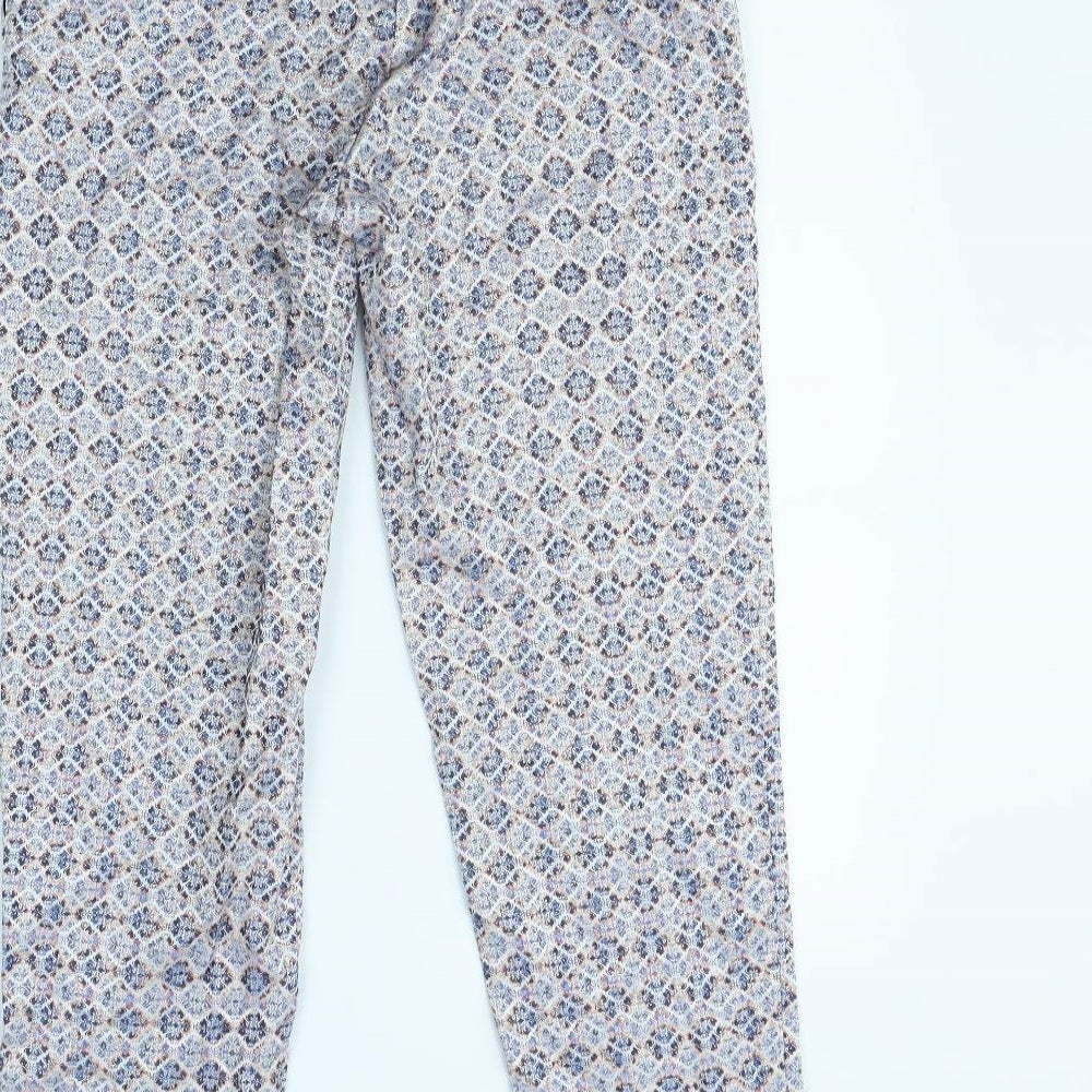 Womens UK Size 10 Topshop Regular Fit Multicoloured Trousers