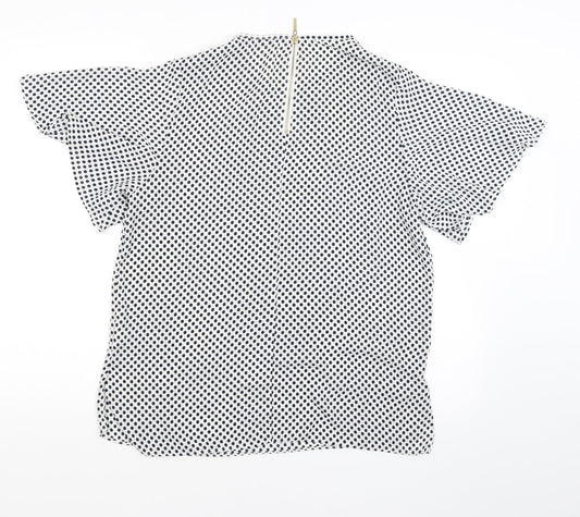 Womens UK Size 12 Atmosphere White Basic Blouse