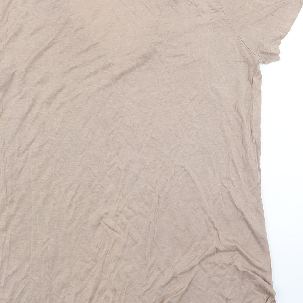 FOREVER 21 Womens Beige Basic T-Shirt Size S