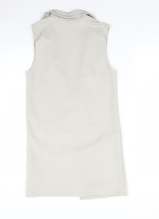 New Look Womens Grey   Jacket Blazer Size 8