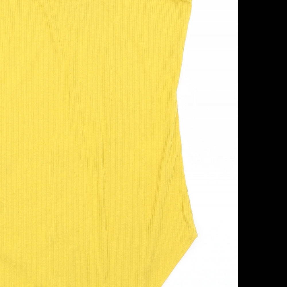 Primark Womens Yellow Bodysuit One-Piece Size M