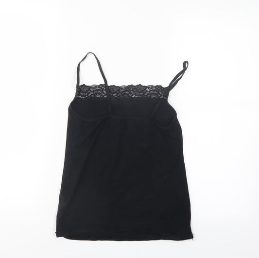 Womens UK Size 10 M&s Black Basic Tank