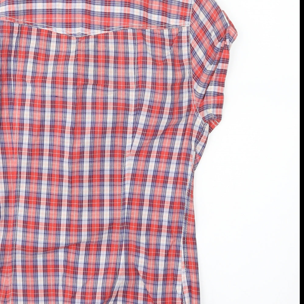 Womens UK Size 8 LOGG Multicoloured Basic Button-Up