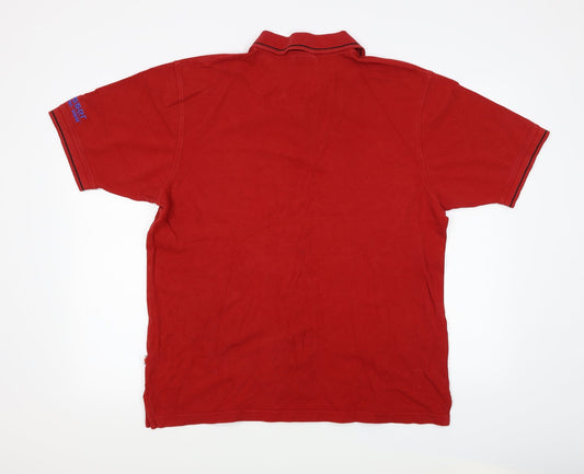 HAKRO Mens Red Polo Size L