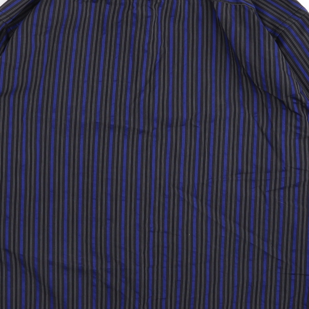 Mens UK Size 40 Murano Black Button-Up Long Sleeve Casual Shirt