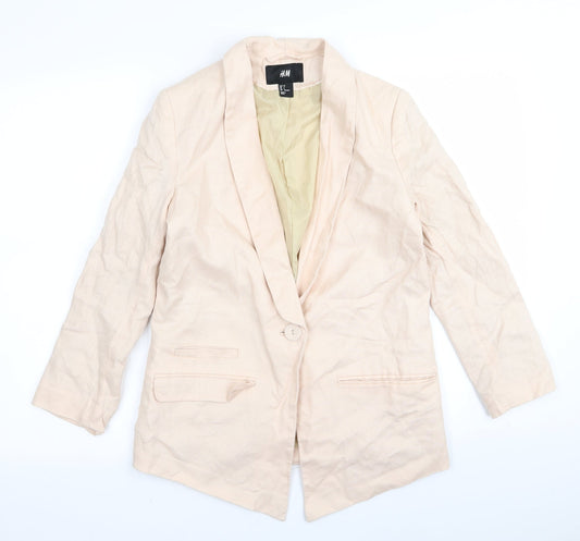 Womens UK Size 8 H&M Pink Jacket