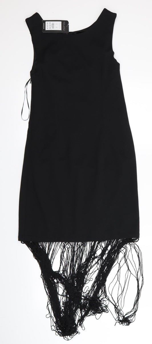 New Look Womens Black A-Line Size 8