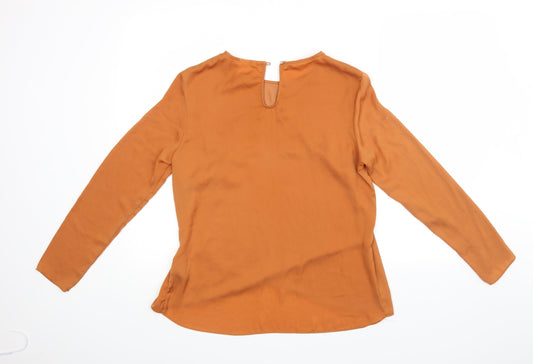 Womens UK Size 36 H&M Brown Basic Blouse