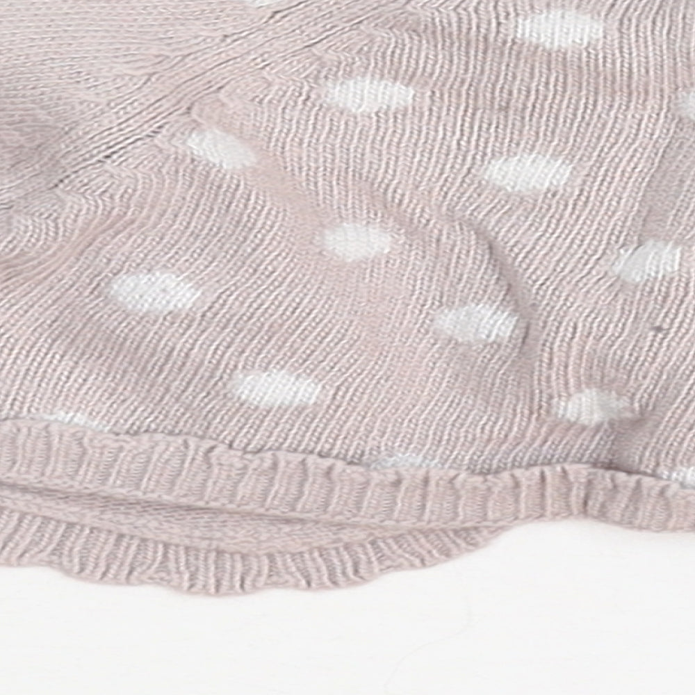 Monsoon Girls Pink Polka Dot Cardigan Jumper Size 6-9 Months