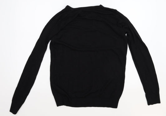Boohoo Mens Black Pullover Jumper Size S