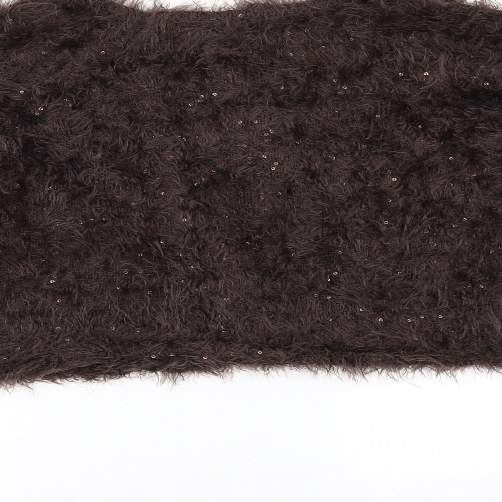 Zara Girls Brown Cardigan Jumper Size 13-14 Years