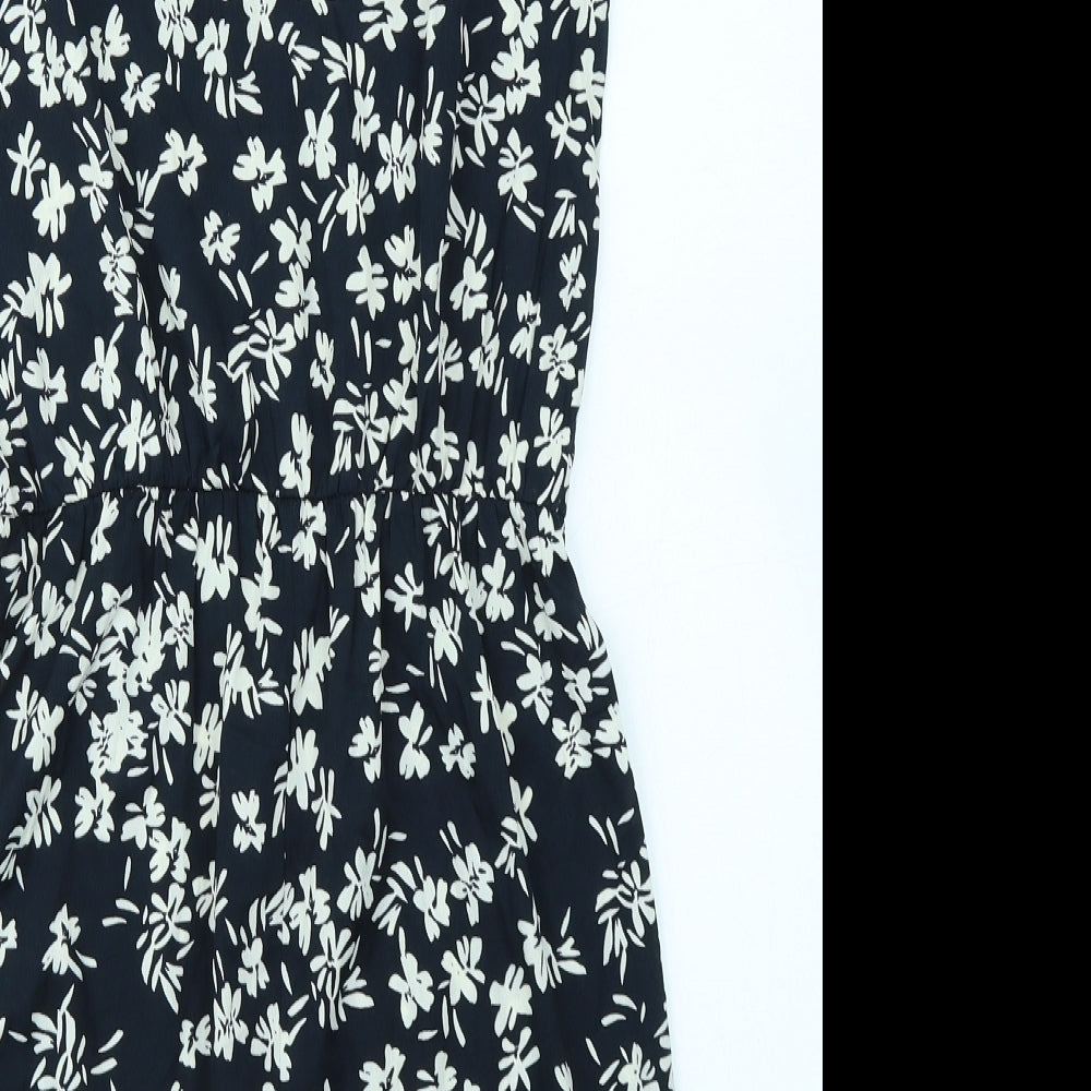 Atmosphere Womens Blue Floral Playsuit One-Piece Size 8